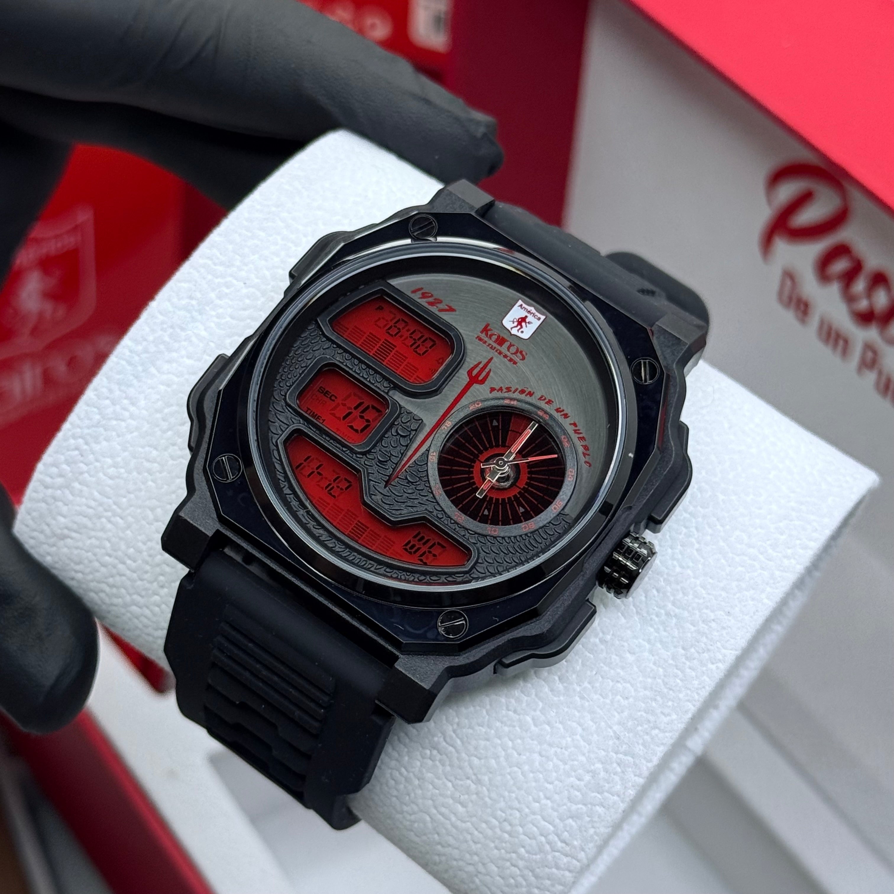 KAIROS ORIGINAL DEL AMERICA DE CALI DOBLE PULSO PARA HOMBRE REF-NN
