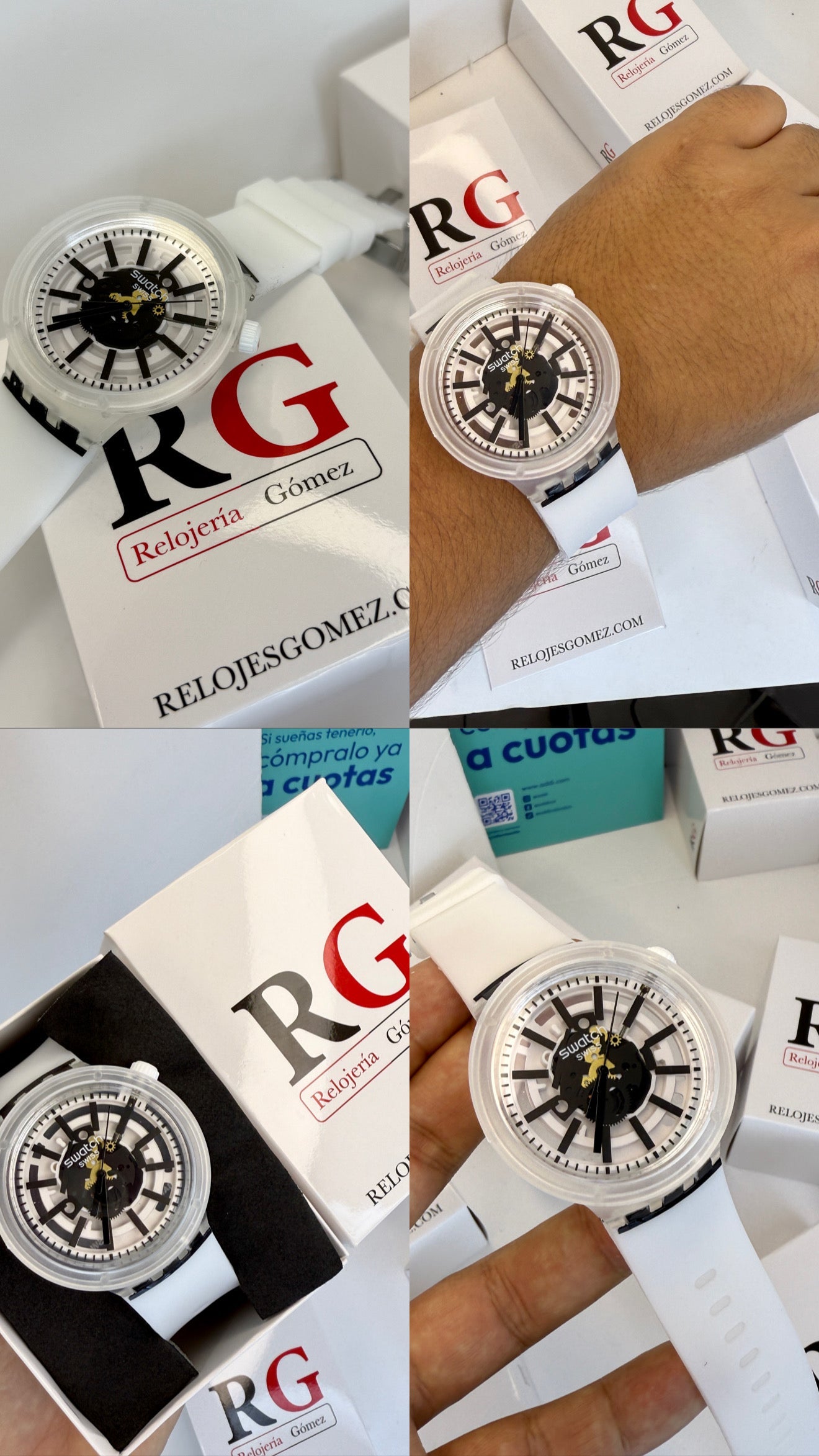 SWATCH TRANSPARENTE PARA HOMBRE REF-BN