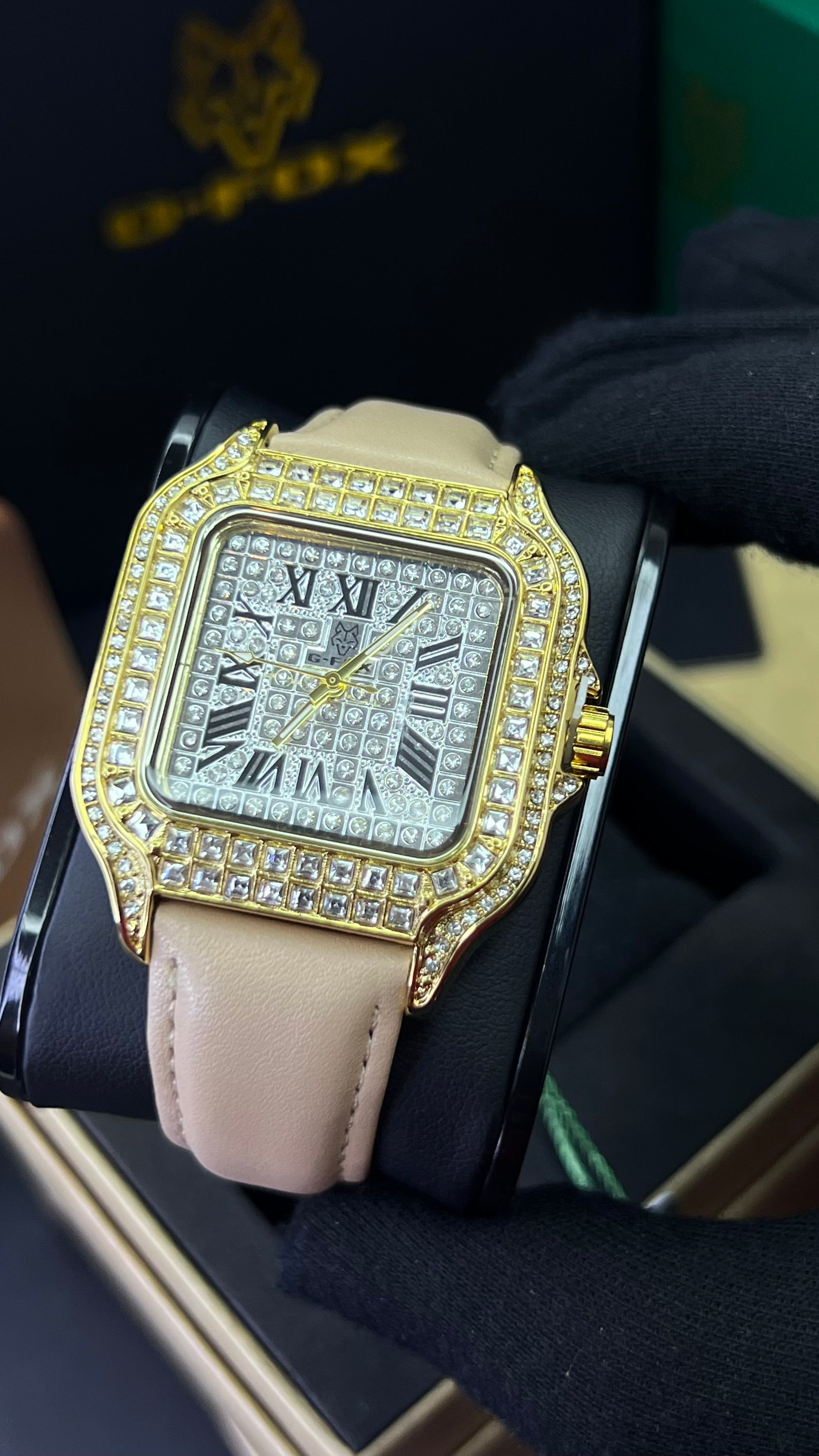 G FOX ORIGINAL x CARTIER PARA DAMA SUMERGIBLE  REF-SANTOS CUBANO-1264-B