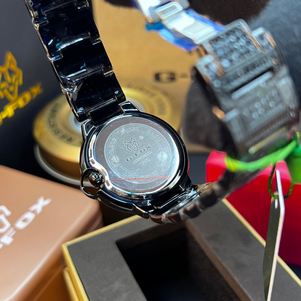 G FOX ORIGINAL x CARTIER PARA DAMA SUMERGIBLE  REF-TORBILLON CUBANO-1251-N