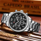 CURREN ORIGINAL FUNCIONAL PARA HOMBRE REF 8466- PN