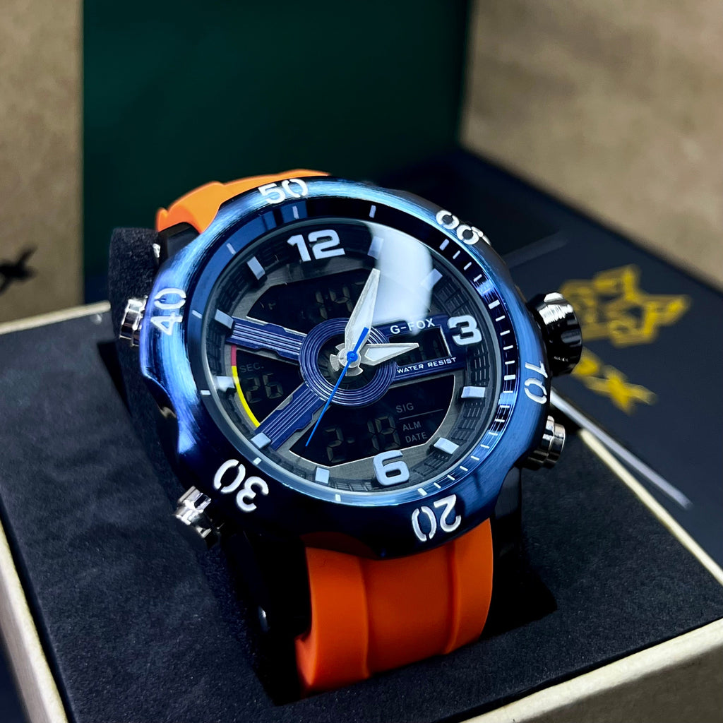 G FOX ORIGINAL DOBLE HORA POR INVICTA SUMERGIBLE PARA HOMBRE REF-1976G1-NN