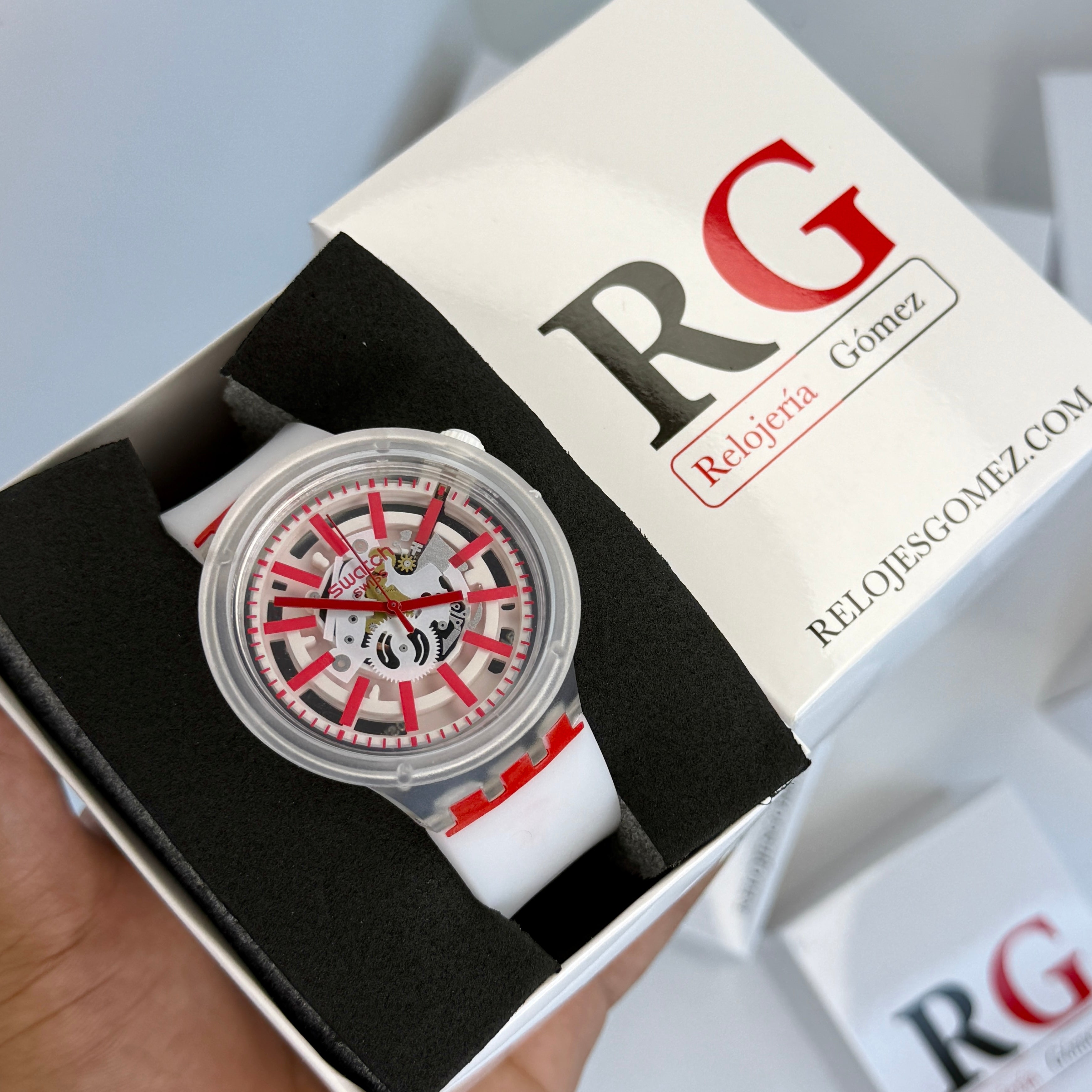 SWATCH TRANSPARENTE PARA HOMBRE REF-BR