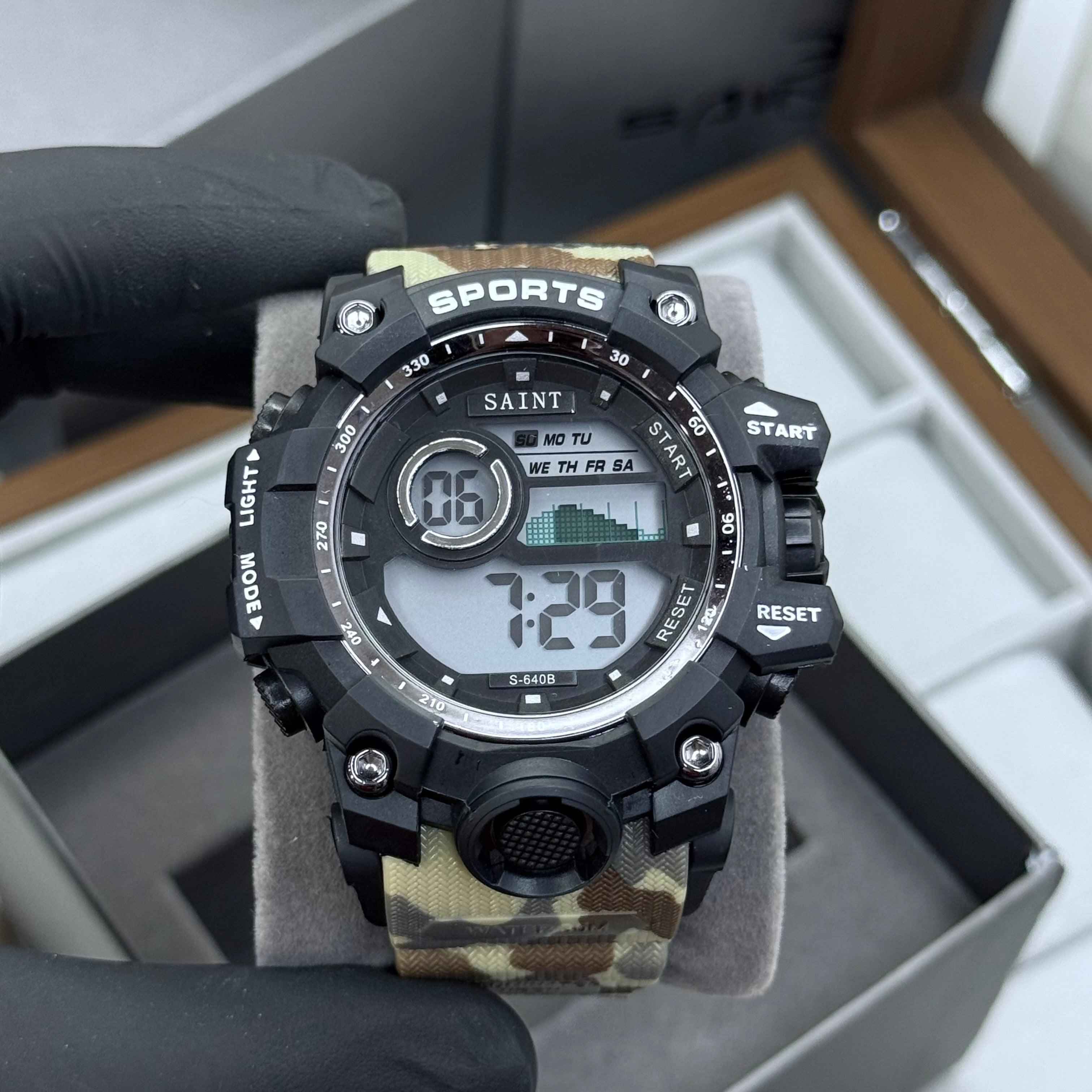 SAINT X G-SHOCK PARA SUMERGIBLE MILITAR HOMBRE REF S640B-CGN