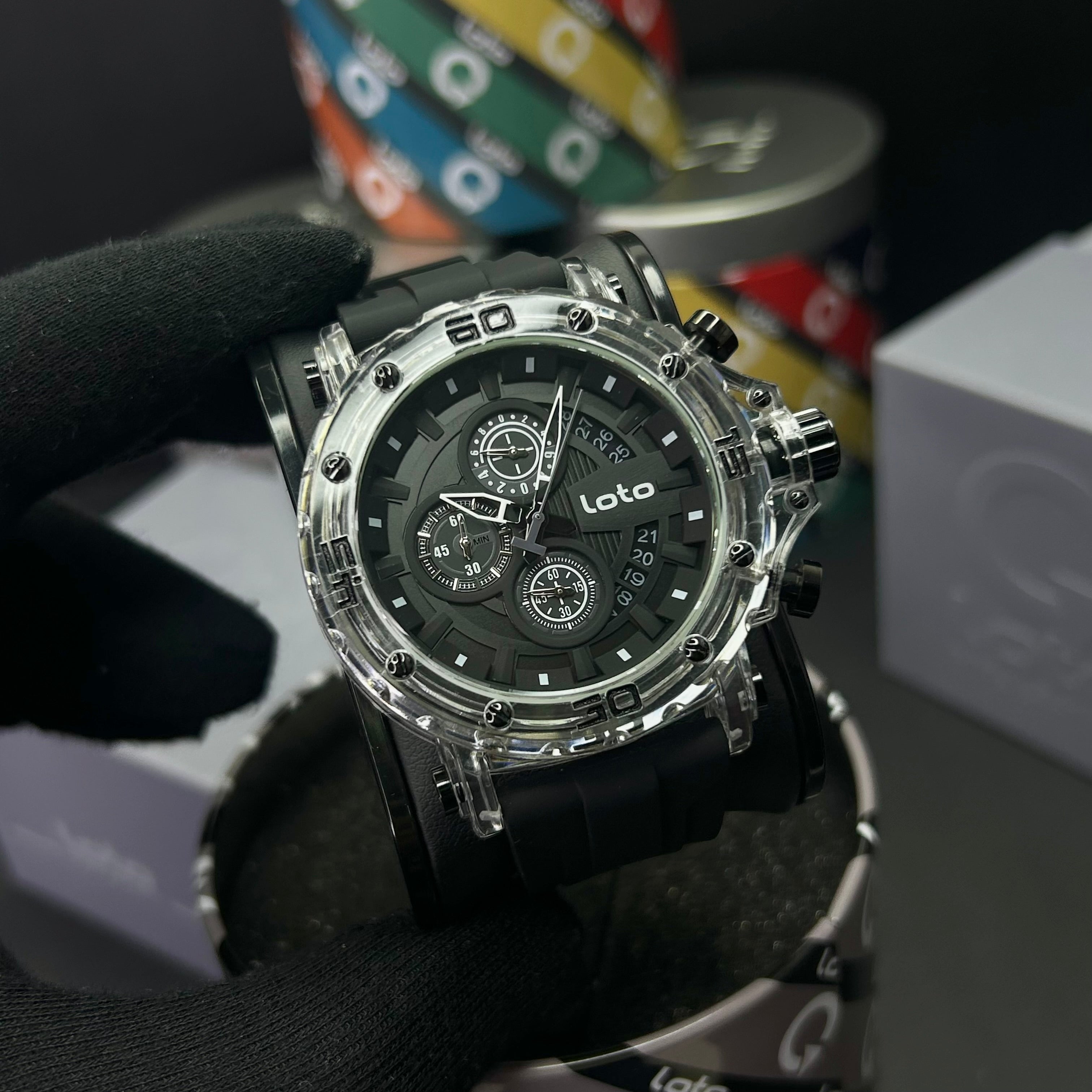 LOTO ORIGINAL TRANSPARENTE CRONOGRAFO REF-LT2433-N