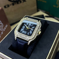 G FOX ORIGINAL x CARTIER PARA UNISEX SUMERGIBLE  REF-SANTOS CUBANO-1264-NN