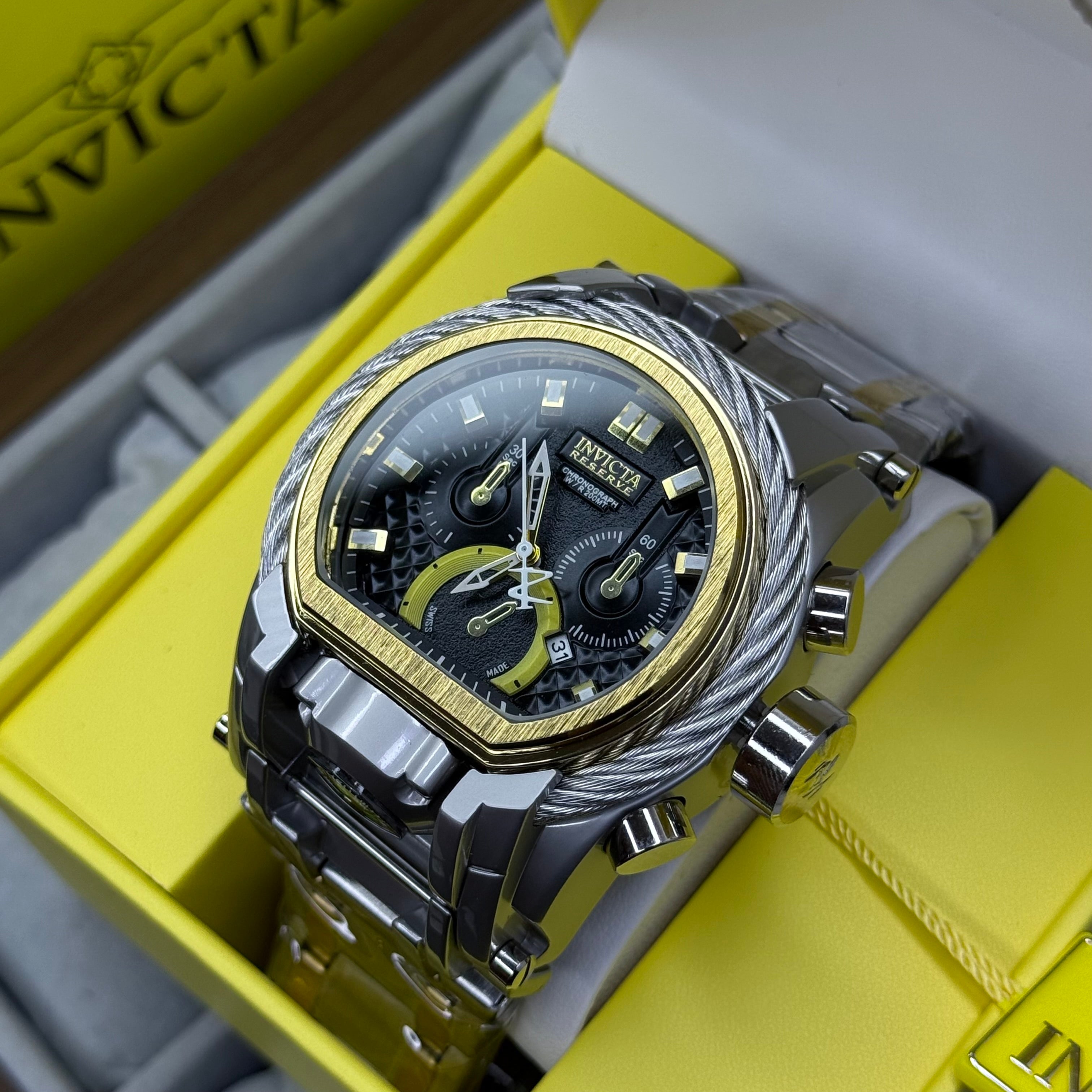INVICTA BOLT ZEUS GUAYA ACERO PARA HOMBRE REF-BN