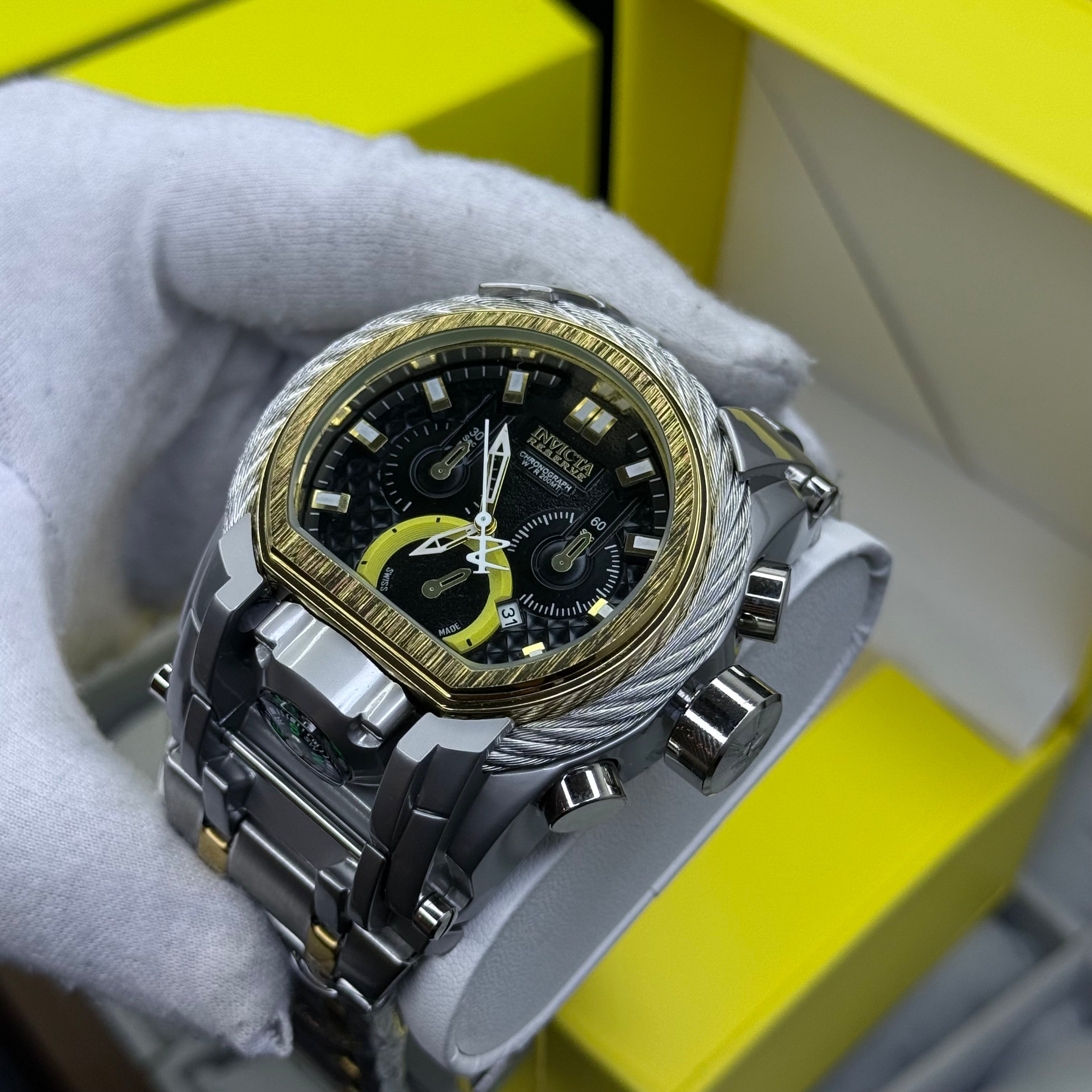 INVICTA BOLT ZEUS GUAYA ACERO PARA HOMBRE REF-BN
