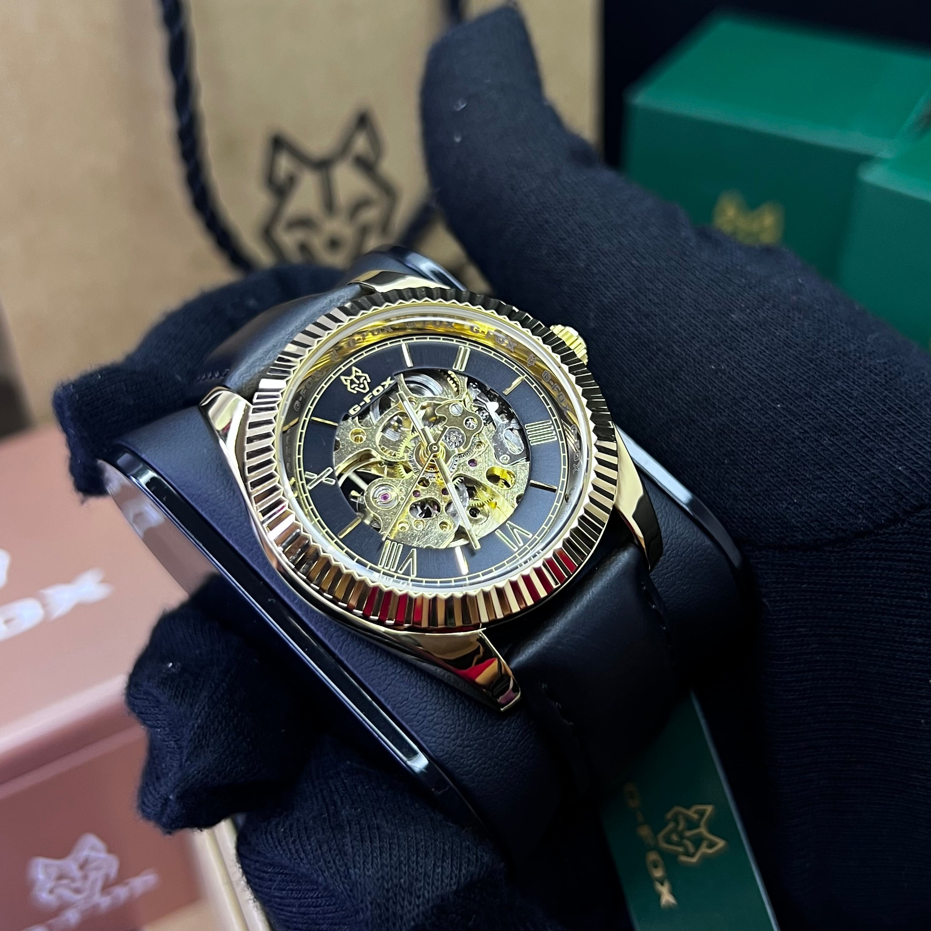 G FOX ORIGINAL x RLX SUMERGIBLE PARA HOMBRE AUTOMATICO REF-PRESIDENT 22013-NDN