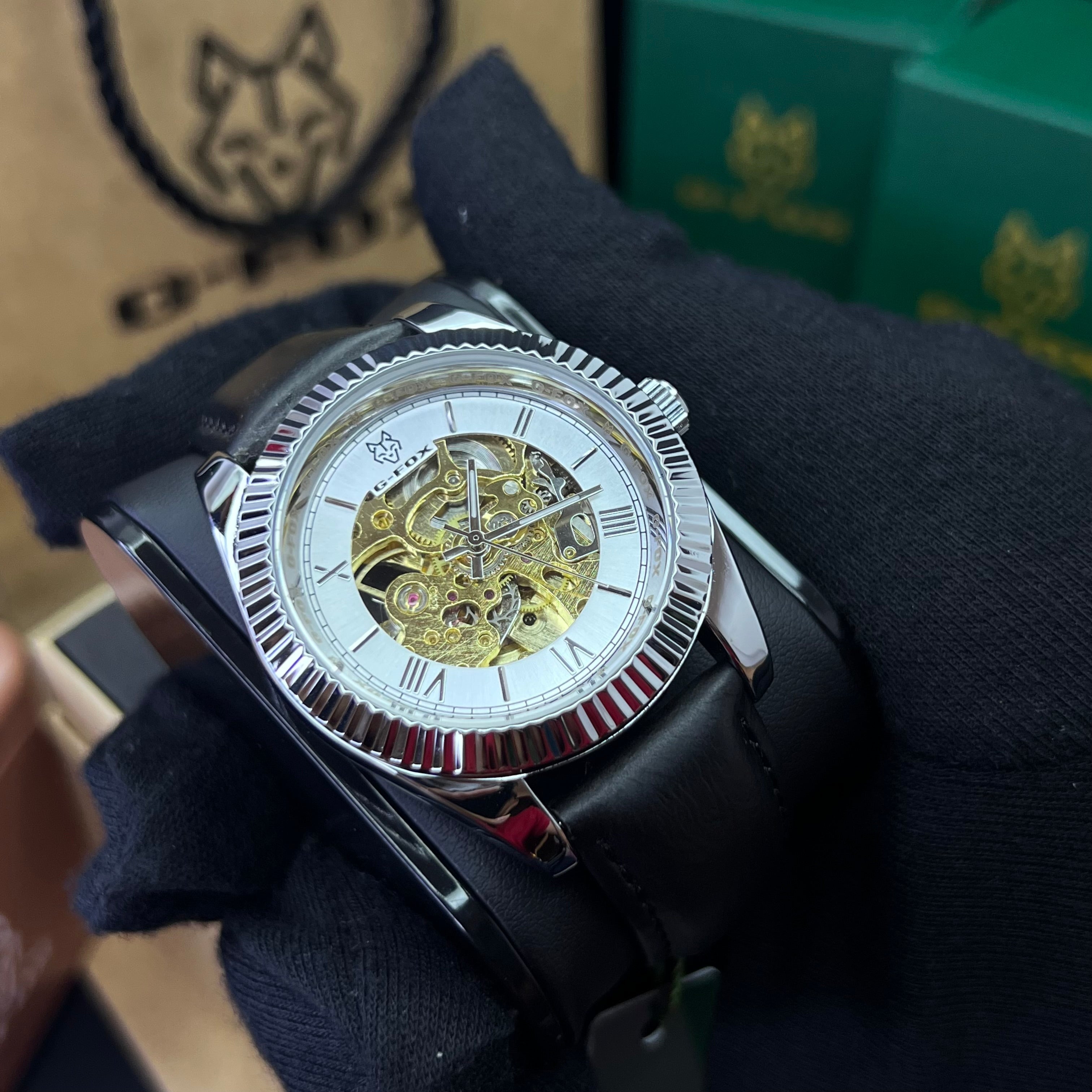 G FOX ORIGINAL x RLX SUMERGIBLE PARA HOMBRE AUTOMATICO REF-PRESIDENT 22013-NPB