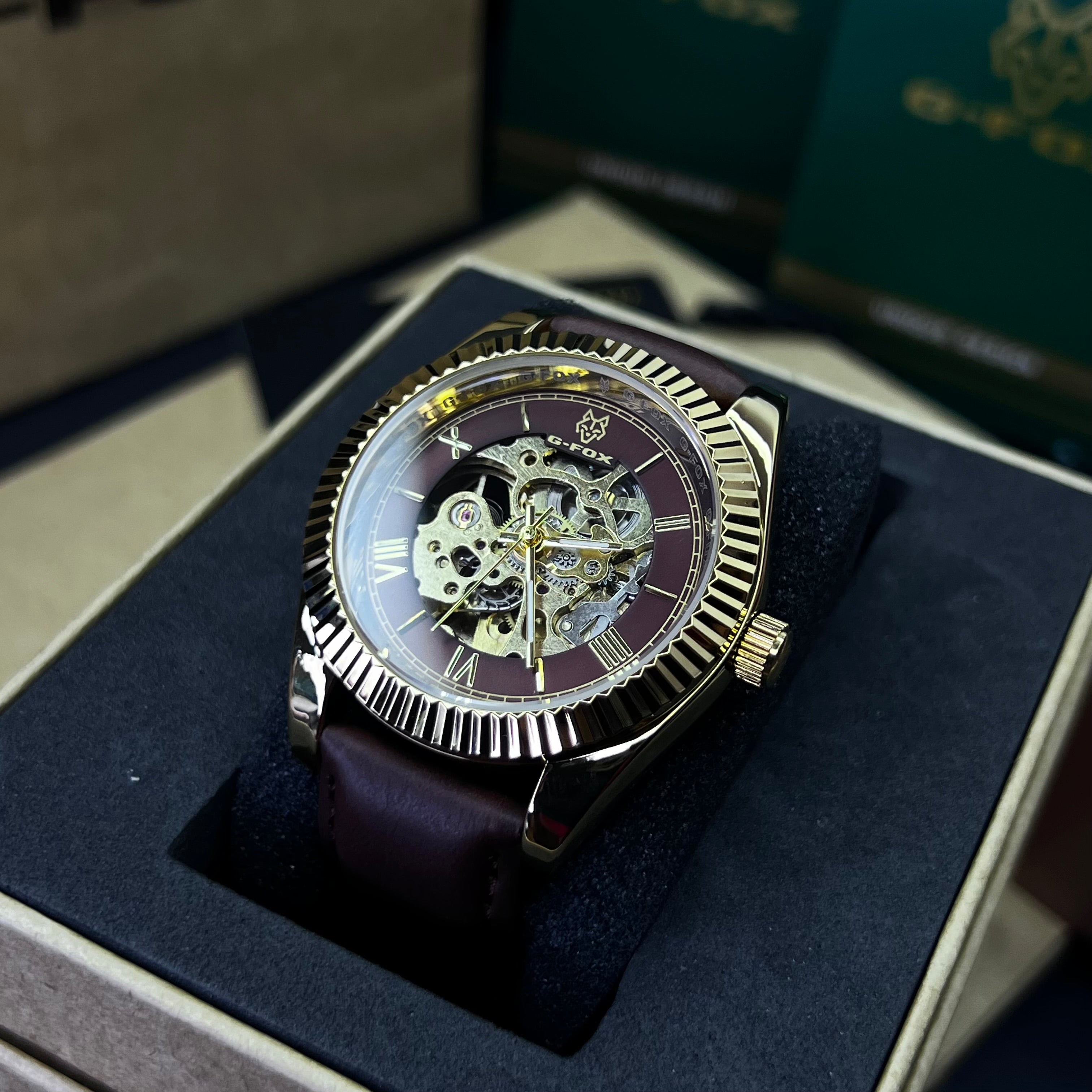 G FOX ORIGINAL x RLX SUMERGIBLE PARA HOMBRE AUTOMATICO REF-PRESIDENT 22013-CPC