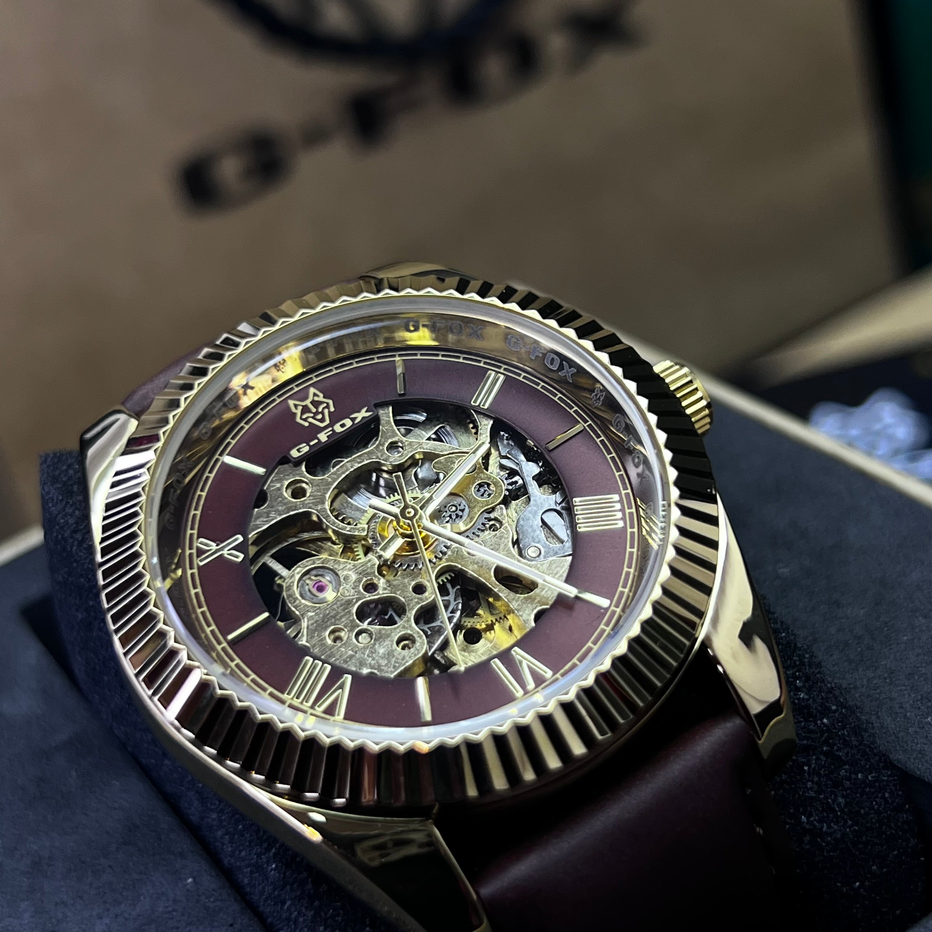 G FOX ORIGINAL x RLX SUMERGIBLE PARA HOMBRE AUTOMATICO REF-PRESIDENT 22013-CPC