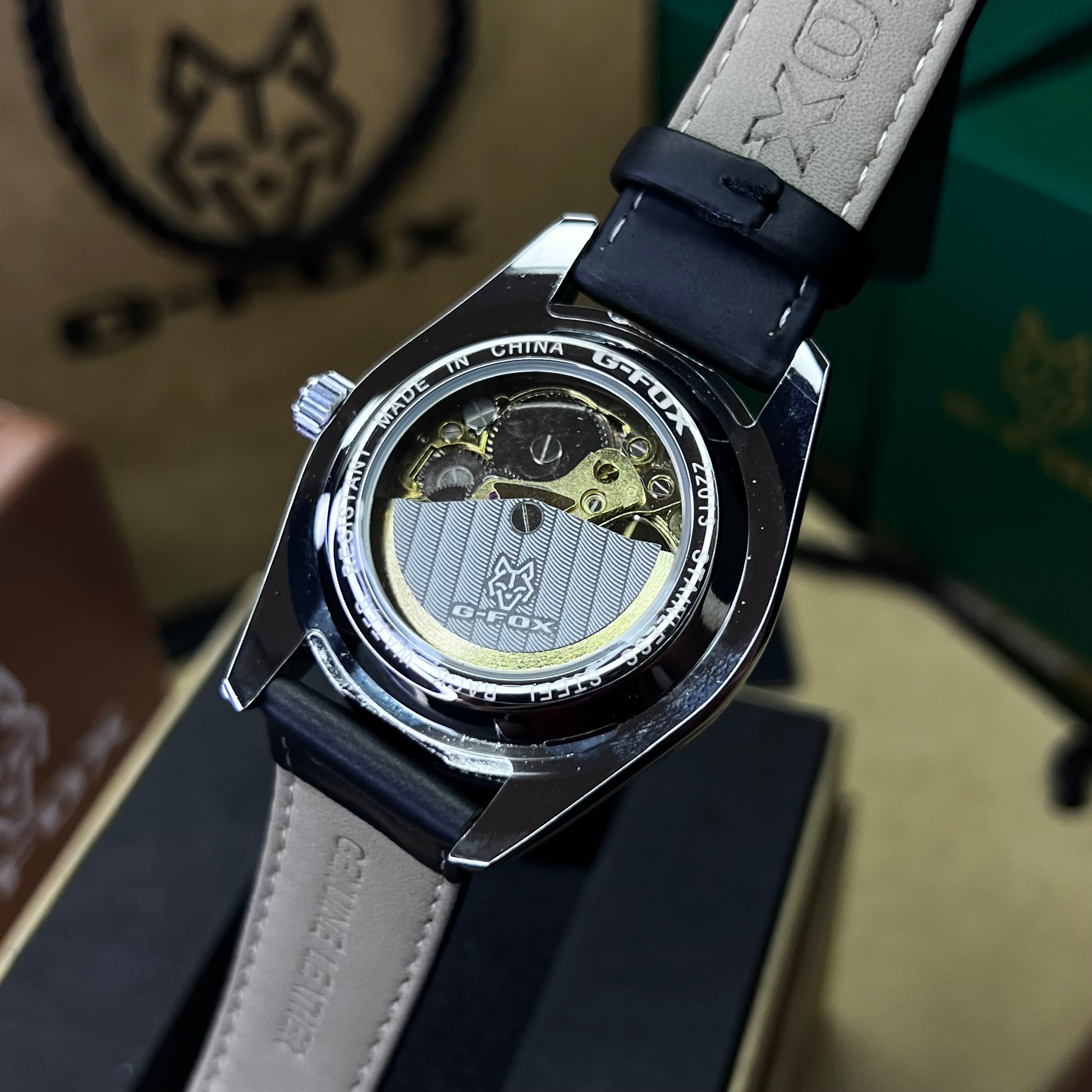 G FOX ORIGINAL x RLX SUMERGIBLE PARA HOMBRE AUTOMATICO REF-PRESIDENT 22013-NPB