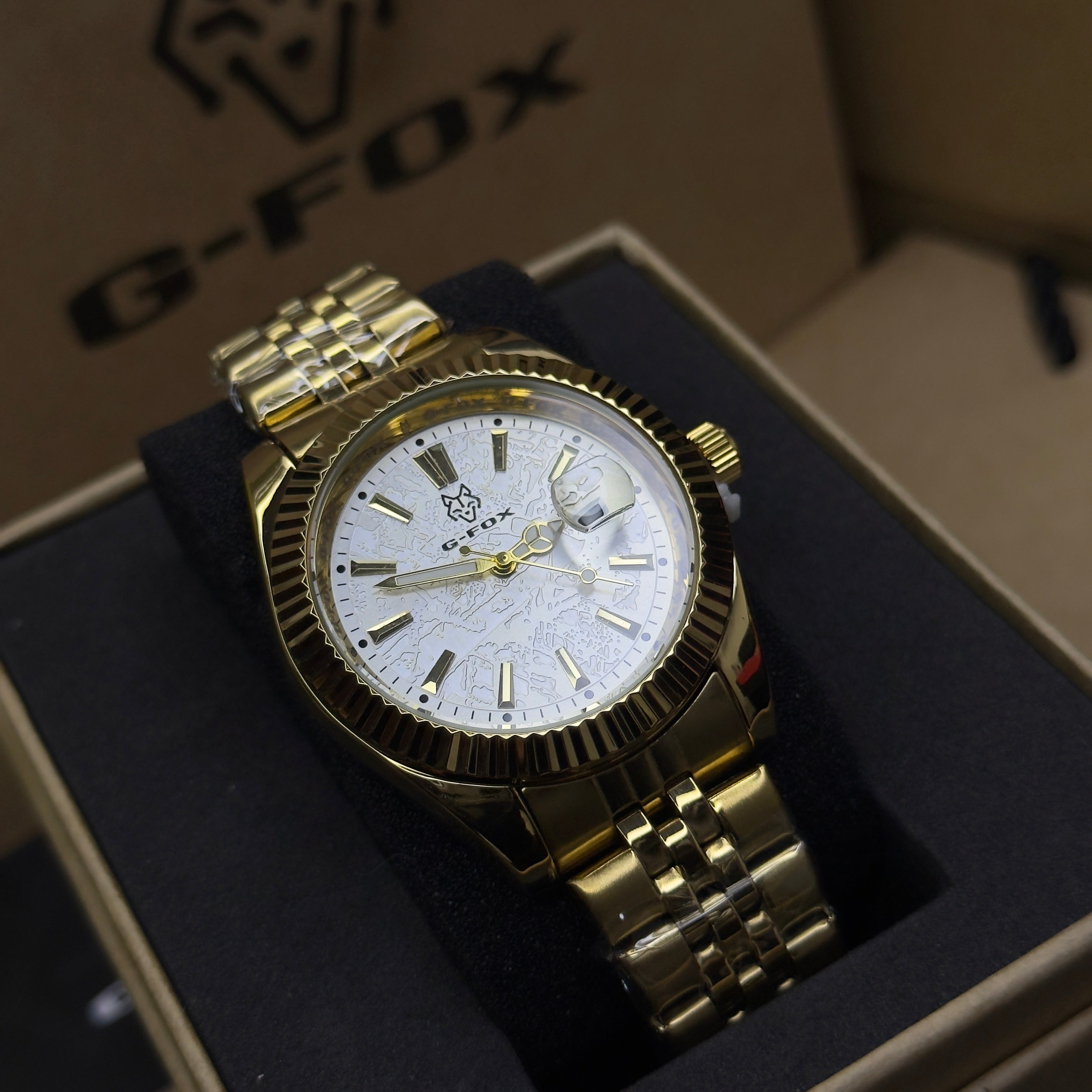 G FOX ORIGINAL x RLX SUMERGIBLE PARA HOMBRE REF-DAY DATE 22011-DB