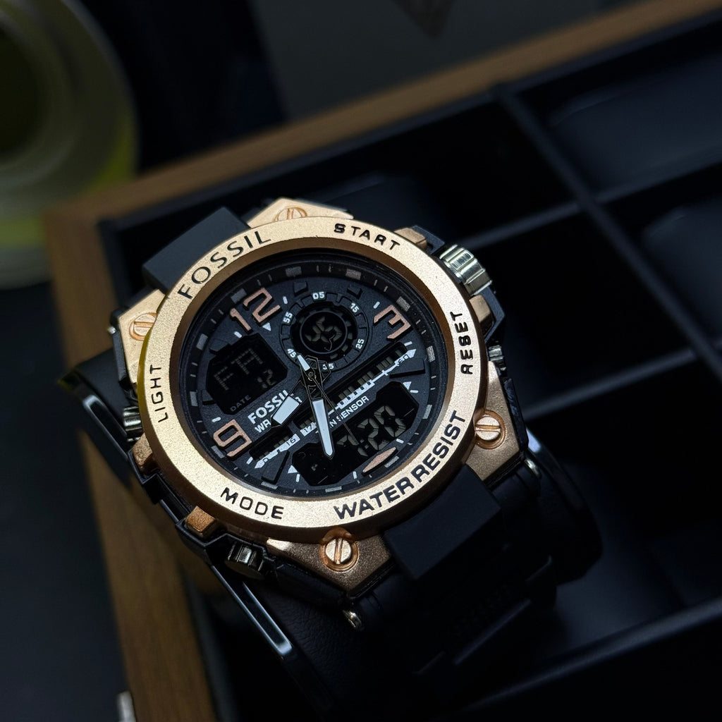 FOSSIL X G-SHOCK DOBLE HORA PARA HOMBRE REF-NR