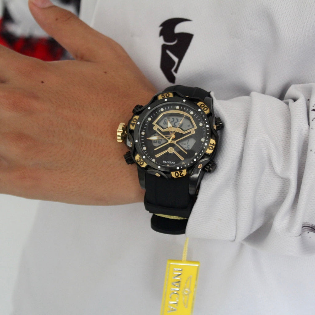 INVICTA DOBLE HORA PARA HOMBRE REF-1837-NND