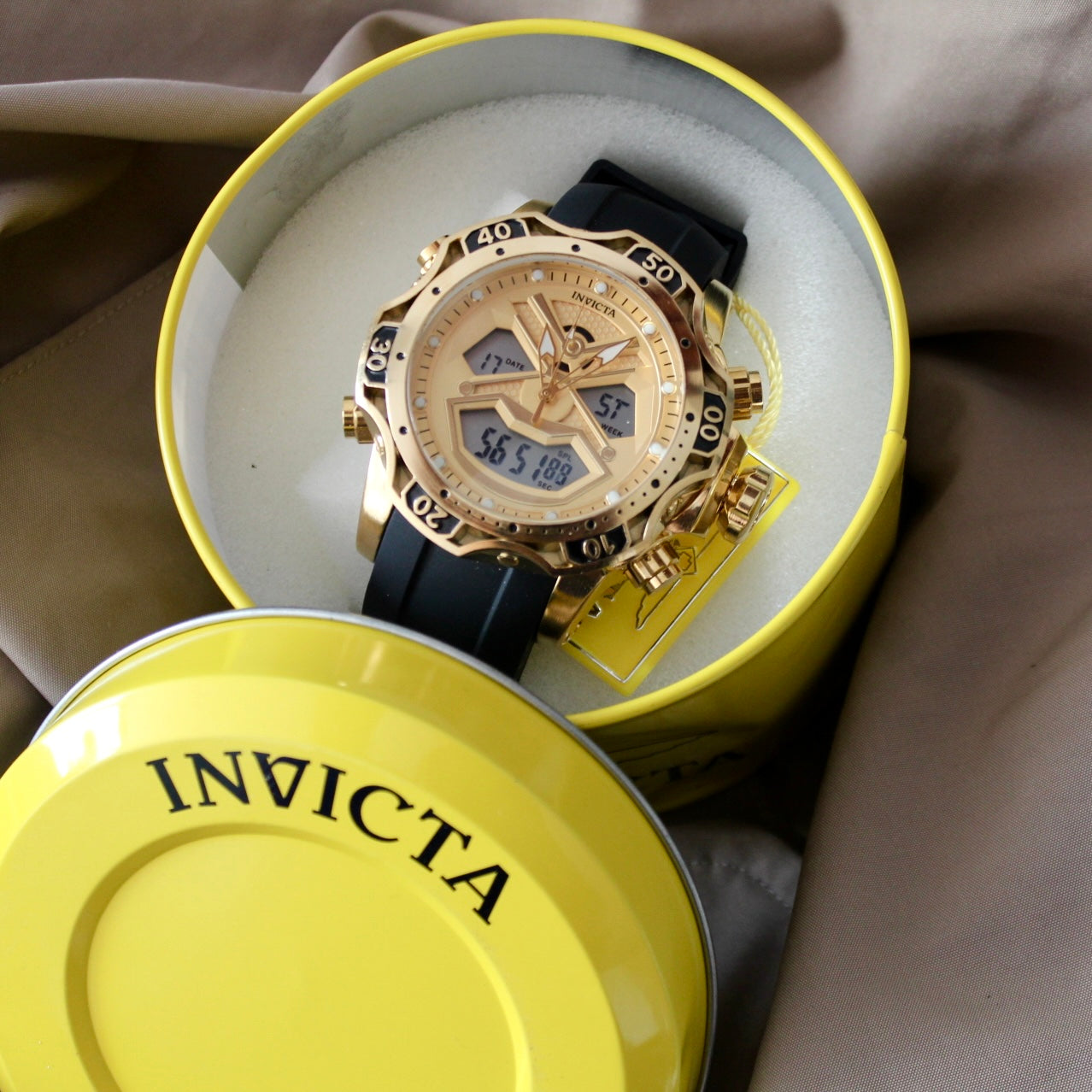 INVICTA DOBLE HORA PARA HOMBRE REF-1837-ND