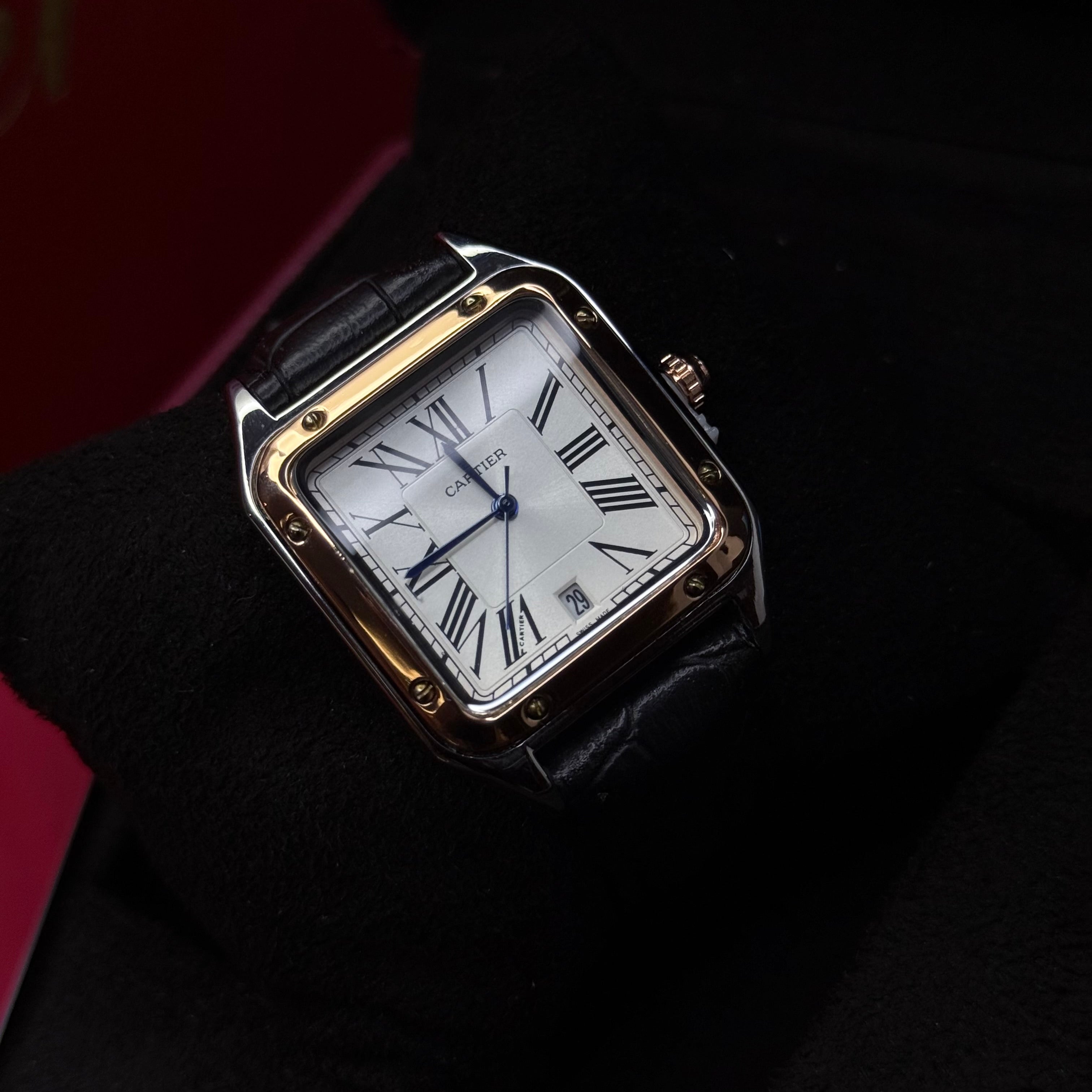 CARTIER SANTOS EN CUERO UNISEX REF NCB