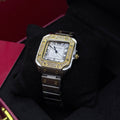 CARTIER SANTOS CUBANO  PARA DAMA REF BB