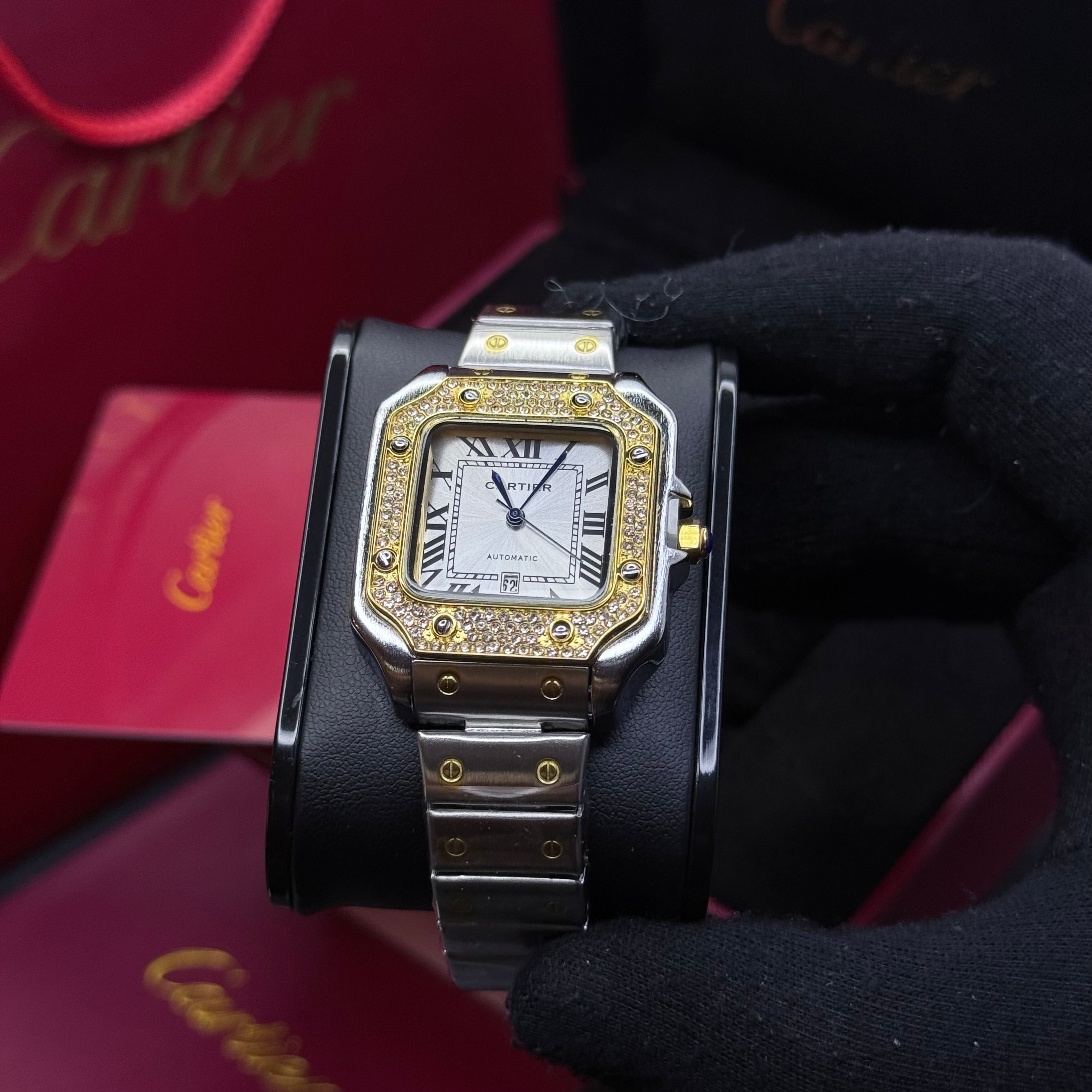 CARTIER SANTOS CUBANO  PARA DAMA REF BB
