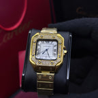 CARTIER SANTOS CUBANO  PARA DAMA REF DB