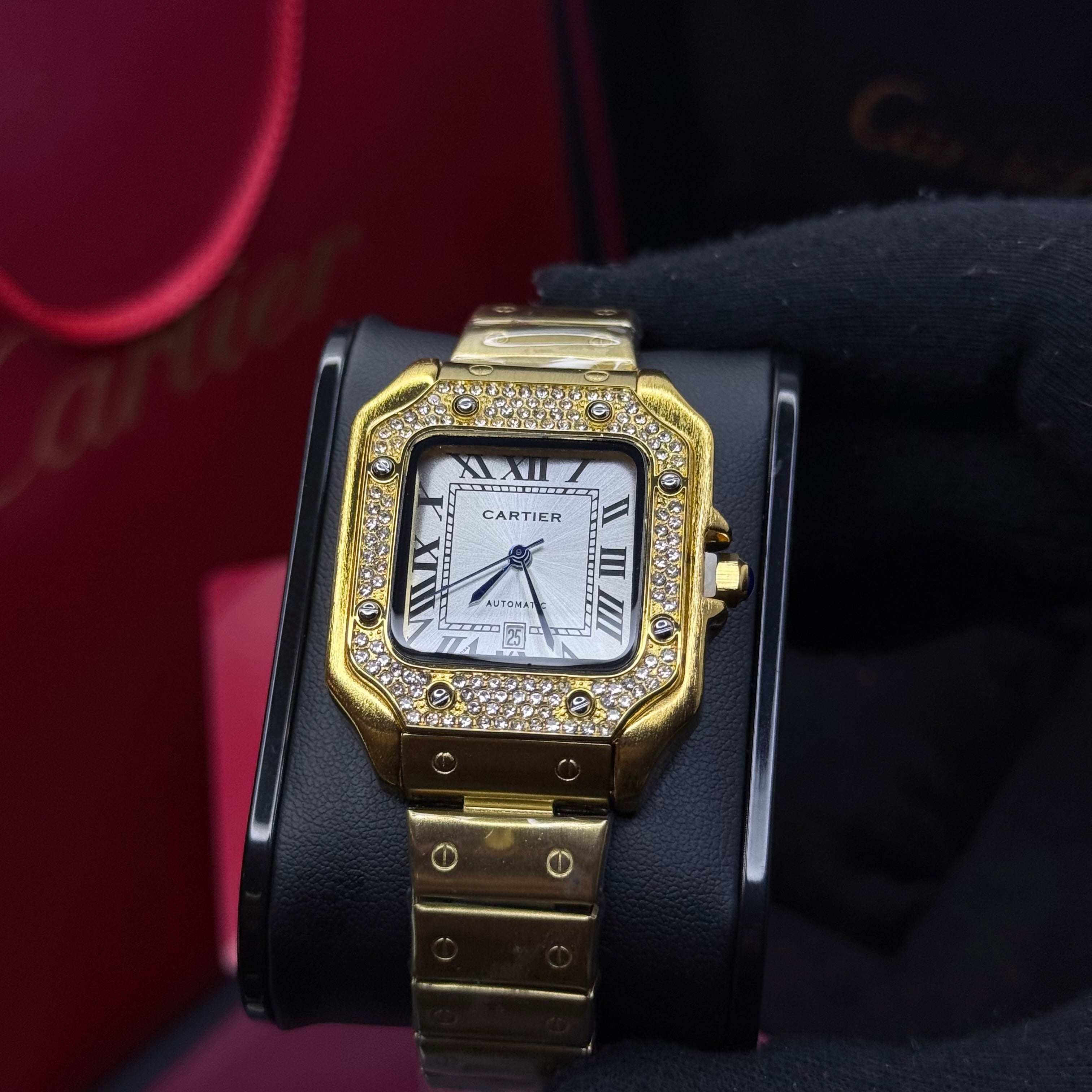 CARTIER SANTOS CUBANO  PARA DAMA REF DB