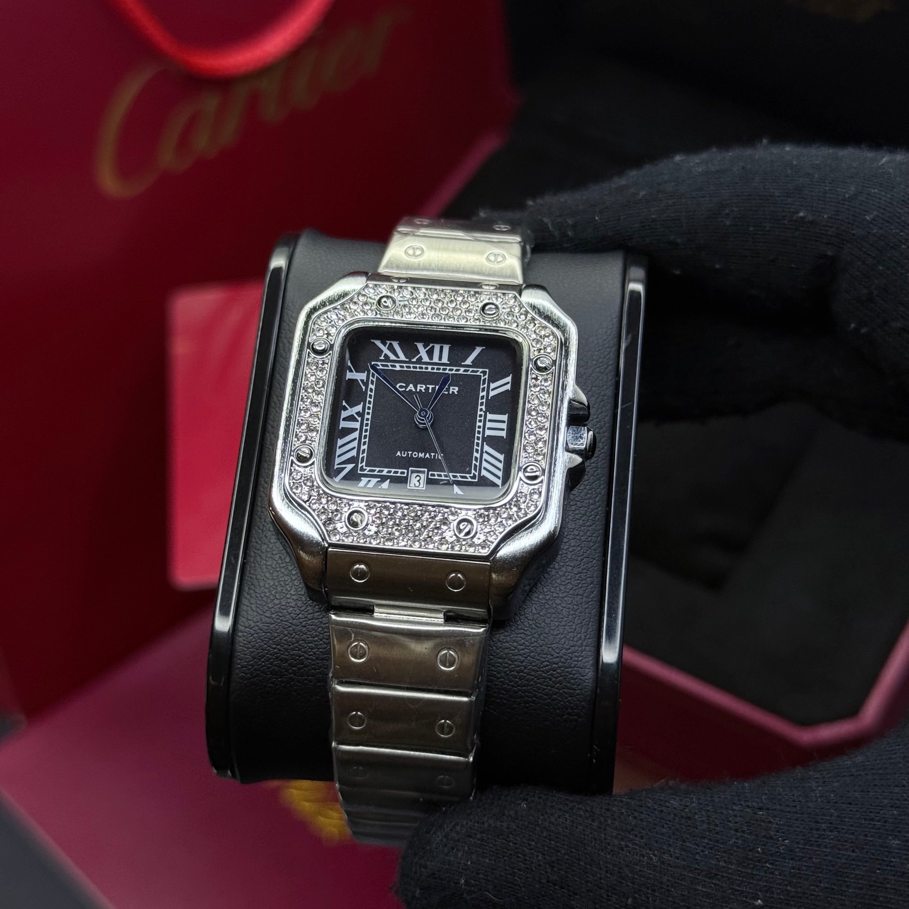 CARTIER SANTOS CUBANO  PARA DAMA REF PN