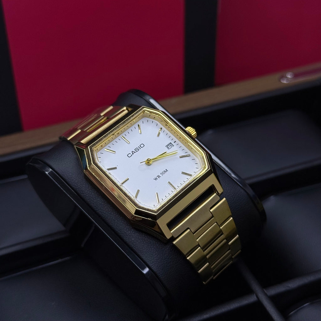 CASIO UNISEX RETRO VINTAGE RECTAGULAR ANALOGO-DB