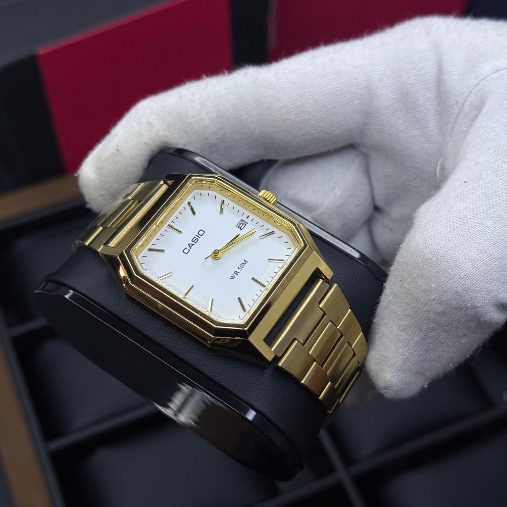CASIO UNISEX RETRO VINTAGE RECTAGULAR ANALOGO-DB