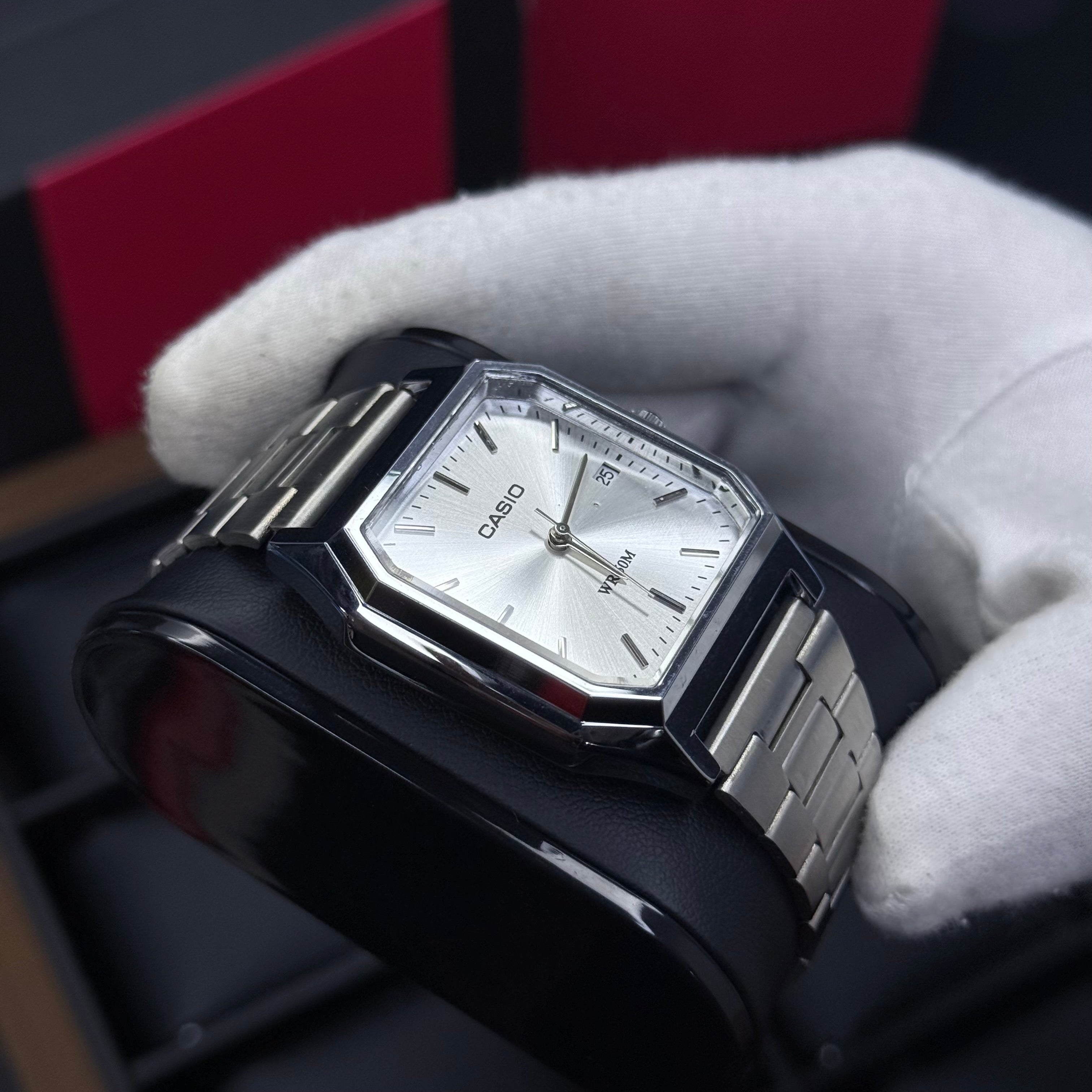 CASIO UNISEX RETRO VINTAGE RECTAGULAR ANALOGO-PB