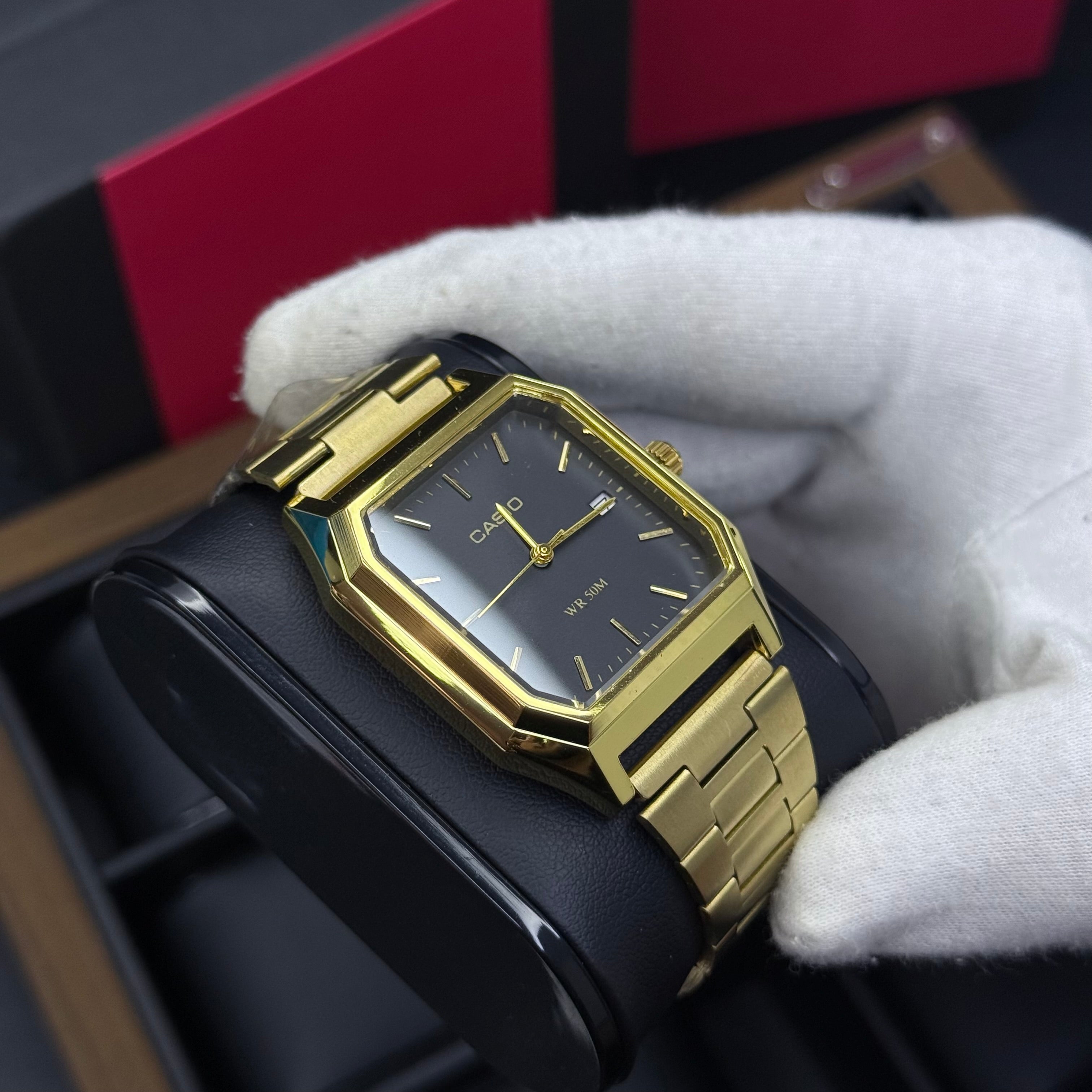 CASIO UNISEX RETRO VINTAGE RECTAGULAR ANALOGO-DN