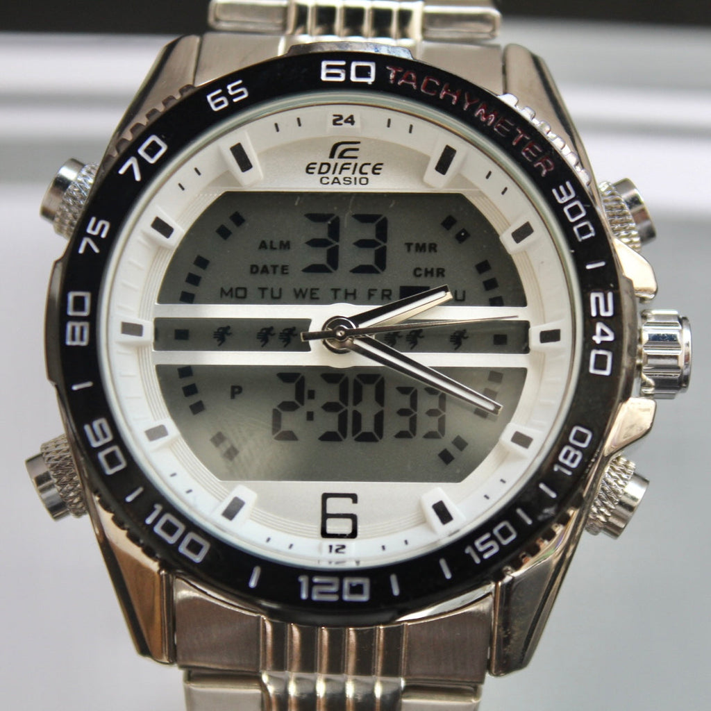 CASIO DOBLE HORA DOBLE PANEL PARA HOMBRE REF-PB