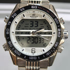 CASIO DOBLE HORA DOBLE PANEL PARA HOMBRE REF-PB