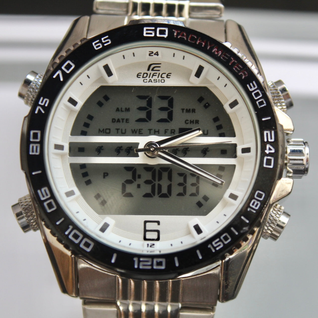 CASIO DOBLE HORA DOBLE PANEL PARA HOMBRE REF-PB