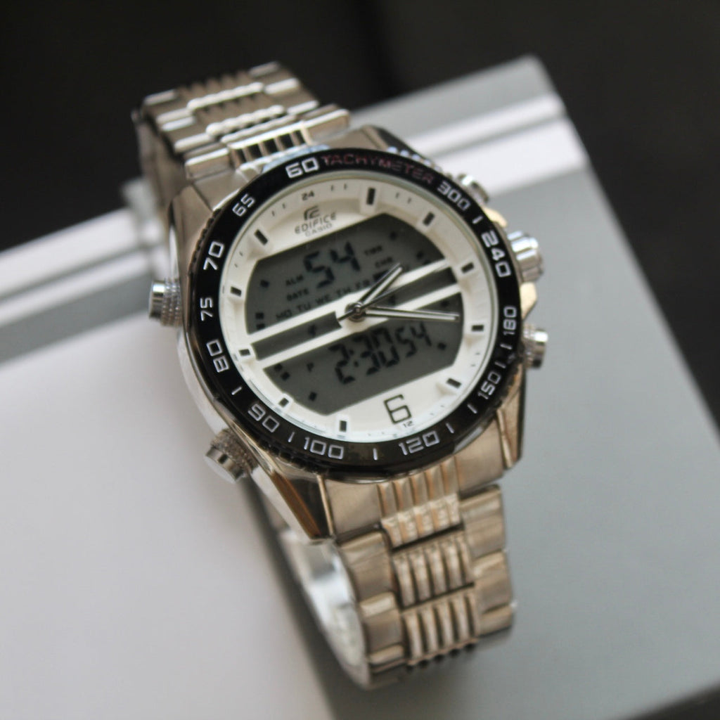 CASIO DOBLE HORA DOBLE PANEL PARA HOMBRE REF-PB