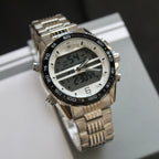 CASIO DOBLE HORA DOBLE PANEL PARA HOMBRE REF-PB