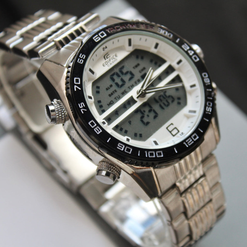 CASIO DOBLE HORA DOBLE PANEL PARA HOMBRE REF-PB