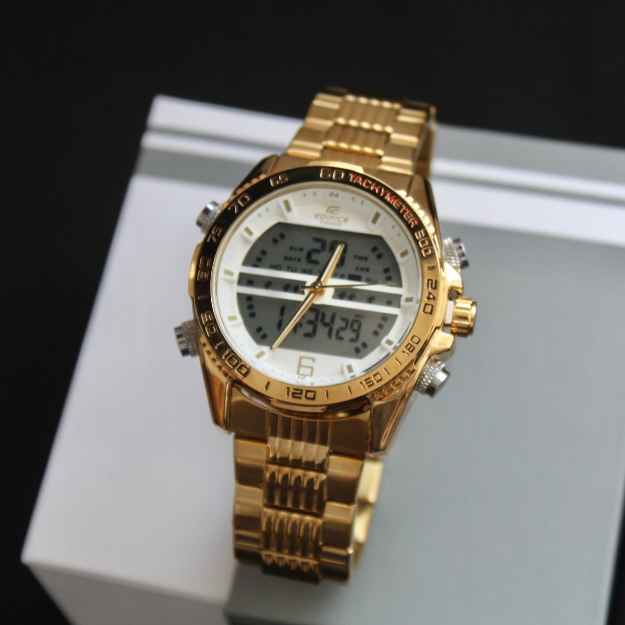 CASIO DOBLE HORA DOBLE PANEL PARA HOMBRE REF-DB