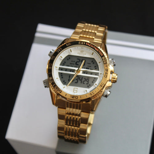 CASIO DOBLE HORA DOBLE PANEL PARA HOMBRE REF-DB