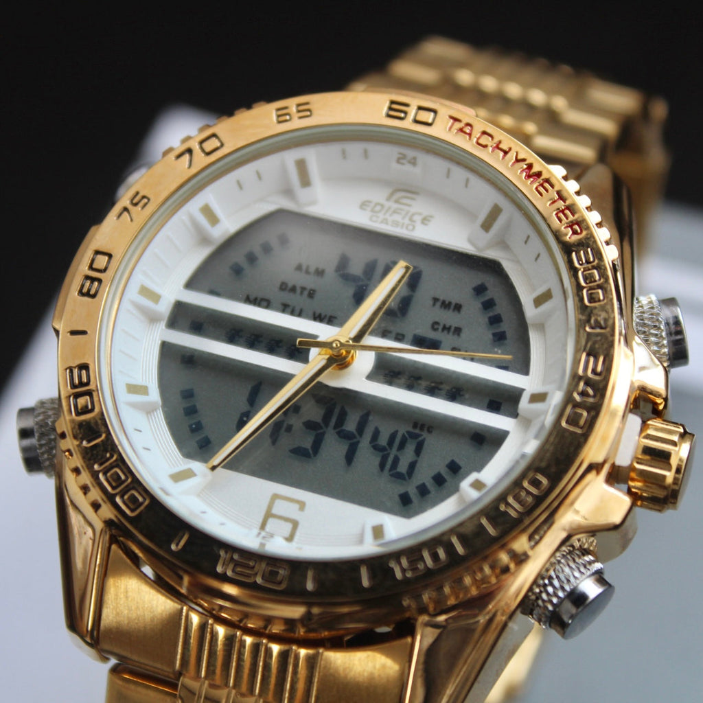 CASIO DOBLE HORA DOBLE PANEL PARA HOMBRE REF-DB