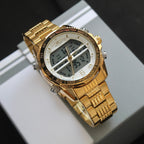 CASIO DOBLE HORA DOBLE PANEL PARA HOMBRE REF-DB