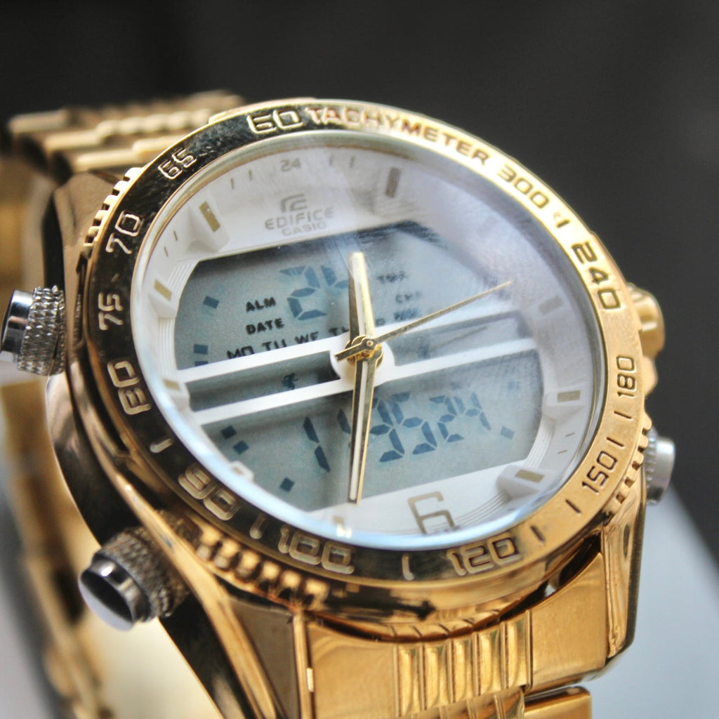 CASIO DOBLE HORA DOBLE PANEL PARA HOMBRE REF-DB