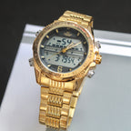 CASIO DOBLE HORA DOBLE PANEL PARA HOMBRE REF-DN