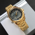 CASIO DOBLE HORA DOBLE PANEL PARA HOMBRE REF-DN