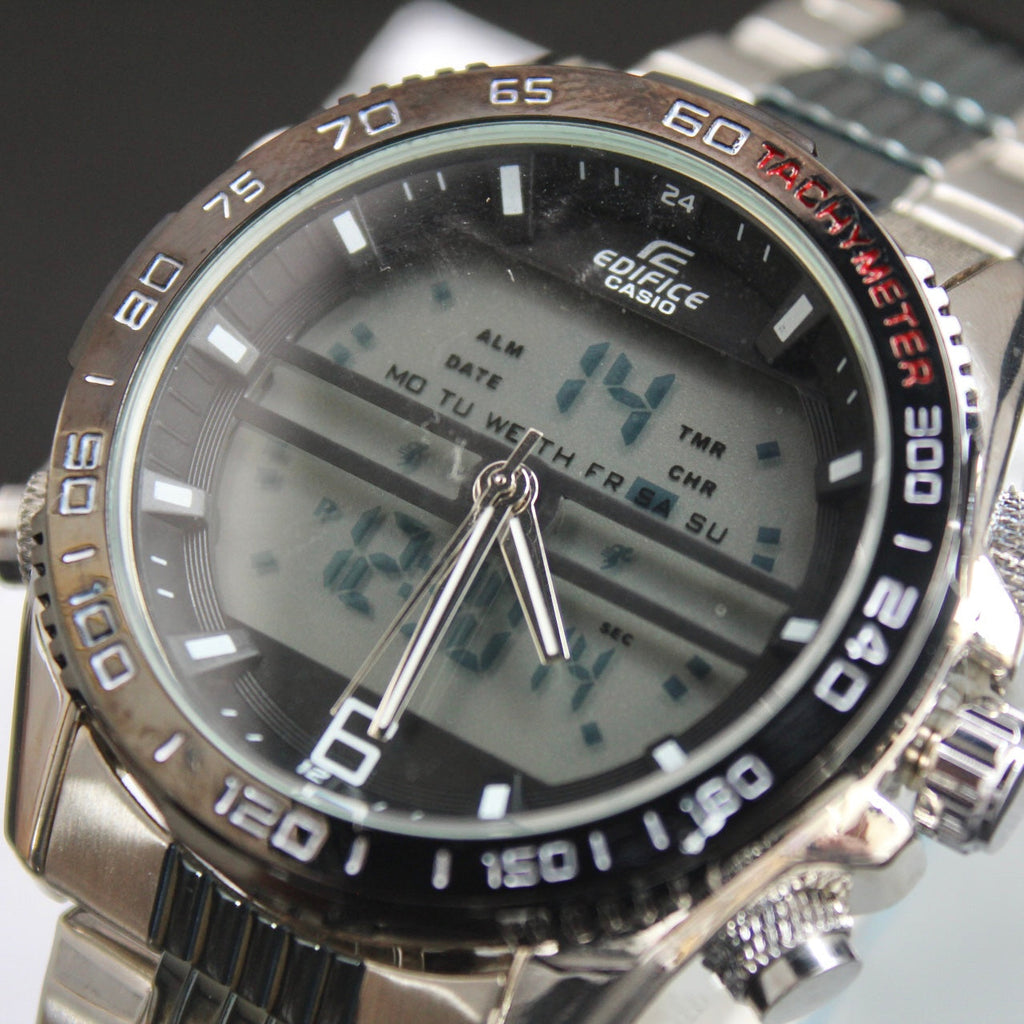 CASIO DOBLE HORA DOBLE PANEL PARA HOMBRE REF-BN