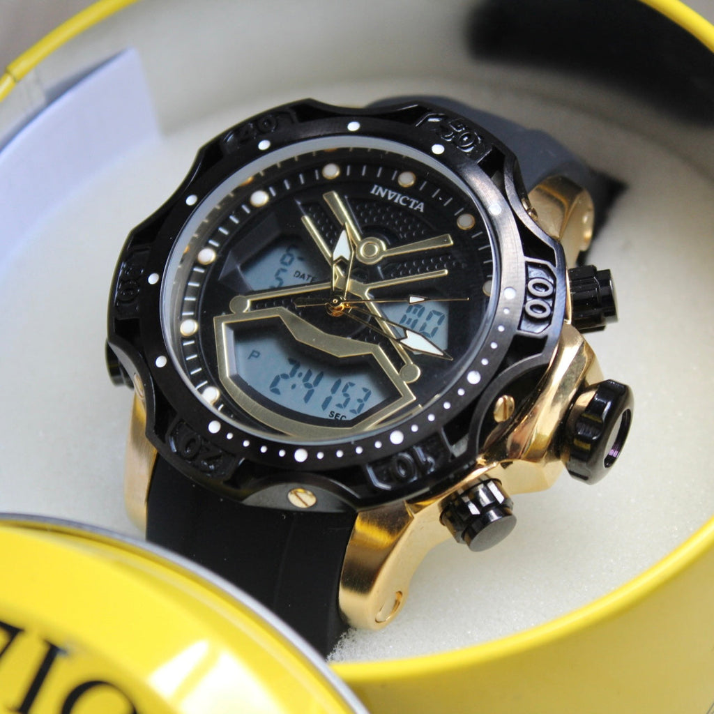 INVICTA DOBLE HORA PARA HOMBRE REF-1837-NDA