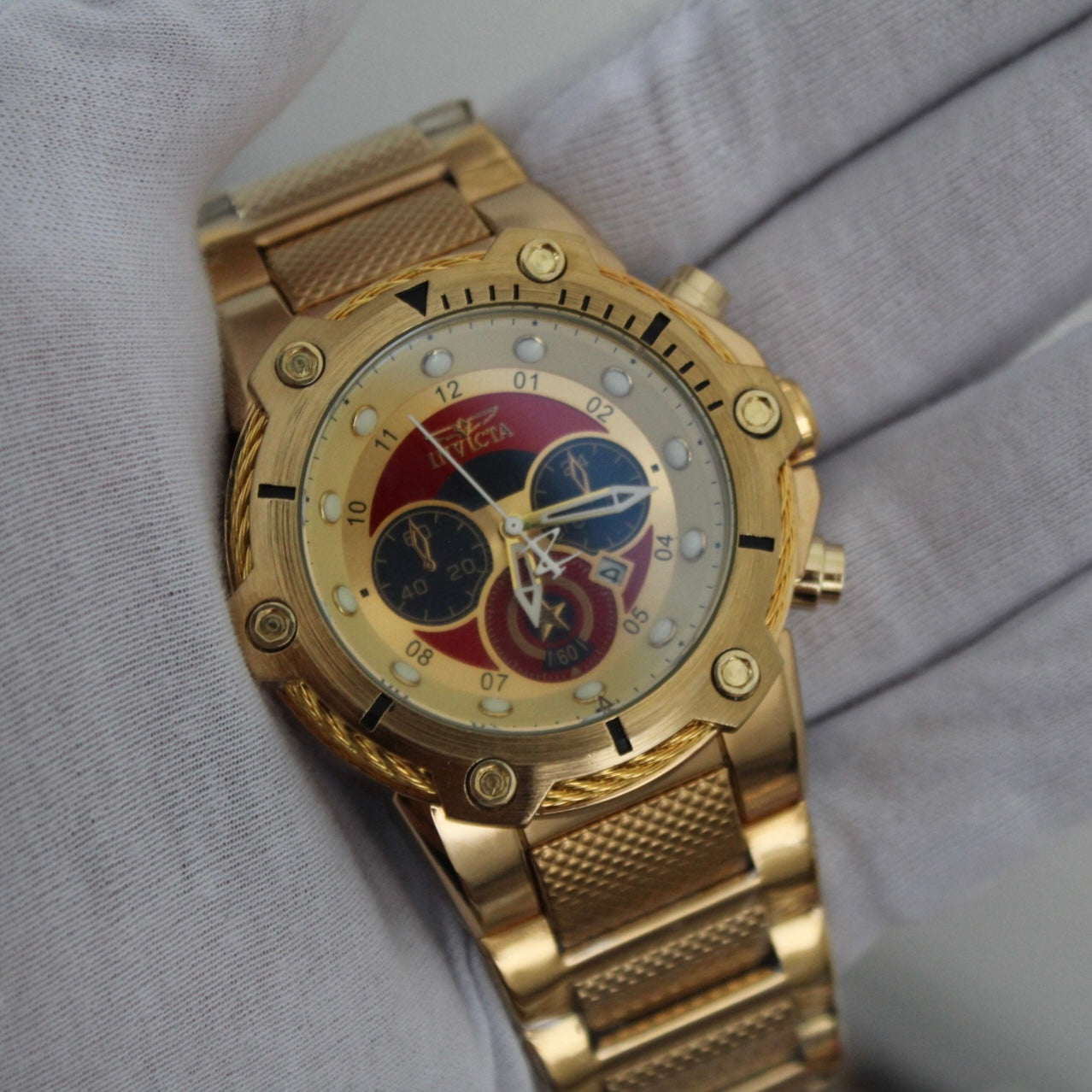 INVICTA CAPITAN AMERICA PARA HOMBRE REF 6548-DD