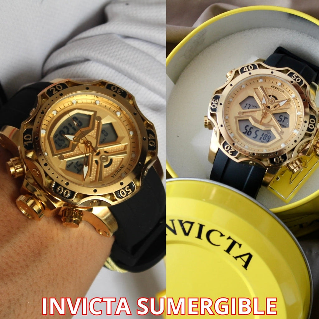 INVICTA DOBLE HORA PARA HOMBRE REF-1837-ND