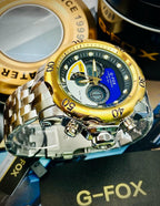 G FOX ORIGINAL DOBLE HORA POR INVICTA SUMERGIBLE PARA HOMBRE REF-1976-BDA
