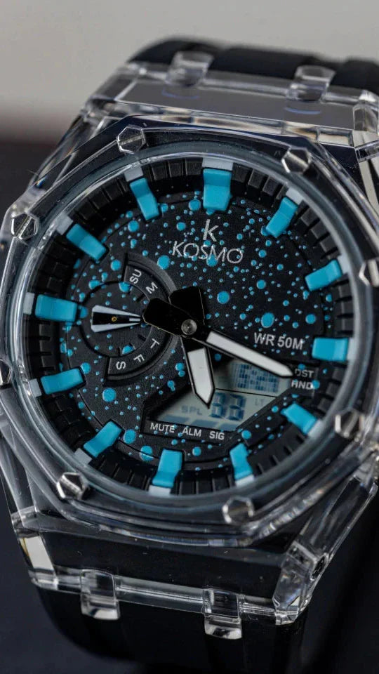 KOSMO ORIGINAL  X CASIO PARA HOMBRE DOBLE HORA K4010-NA